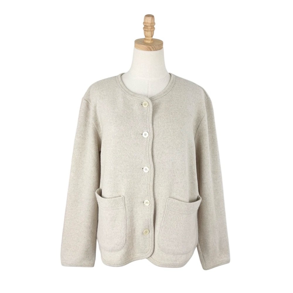 LESET Cream Button Front Cardigan - Picture 2 of 12